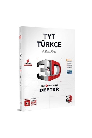 Tyt Türkçe Video Destekli Defter 3d Yayınları