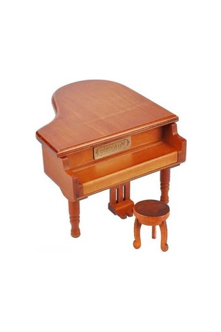 Ulzyvf Ahşap Piyano Kutusu - Rastgele Melodi, Dekoratif Hediye Kutusu