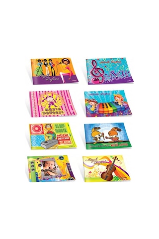 Çınar Karton Kapak Küçük 30 Yaprak Müzik Defteri 12'li Paket