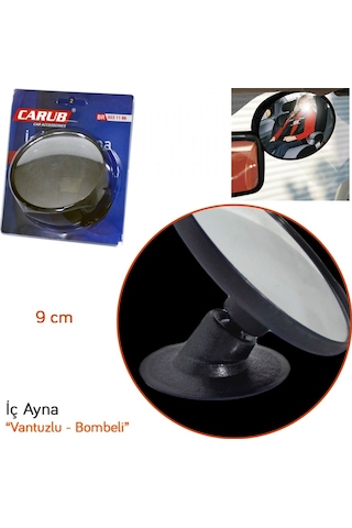 Carub İç Ayna Vantuzlu Yuvarlak Bombeli 9 Cm Br0221186