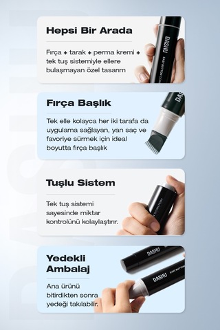 Uzun Süre Kalıcı Düzleştirici Krem For Men Easy Botton Down Perm 20ml + 20ml Refill Set