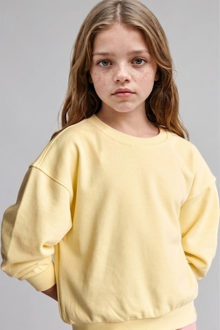 Defacto Relax Fıt Basic Sweatshırt Kız Çocuk E6842a826auyl487 Sarı-yl487