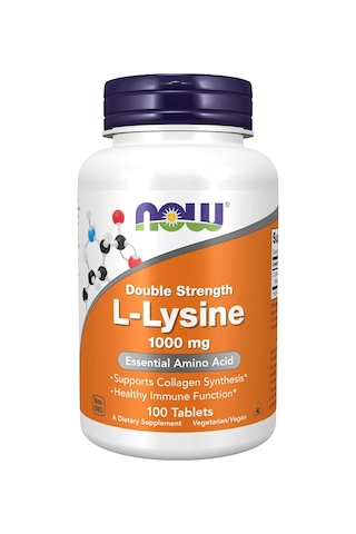 Now Foods, Double Strength L-lysine Lizin Çift Güçlü, Amino Asit