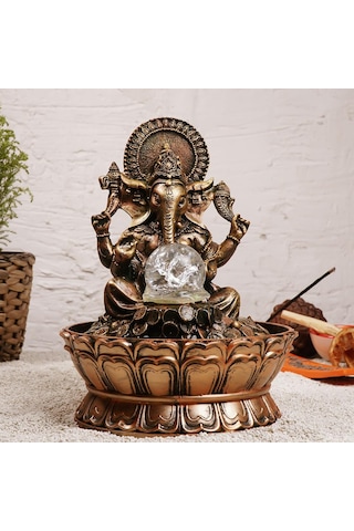 Zen Ganesha Temalı Eskitme Şu Şelalesi
