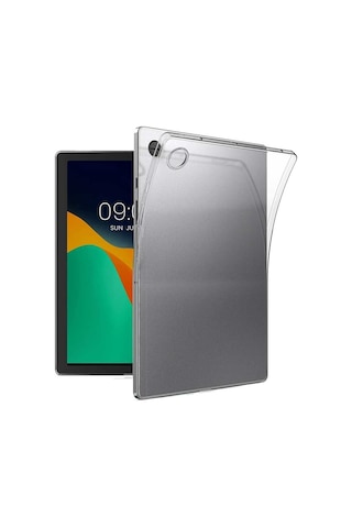 Samsung Galaxy Tab A8 X200 X205 Uyumlu 10,5 İnç Şeffaf Silikon Tablet Kılıfı Arka Kapak