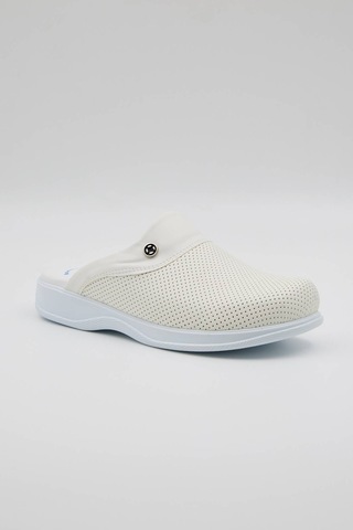 Term-0011 Quicksteps Professional Erkek Anatomik Ve Comfort Sabo Terlik Beyaz