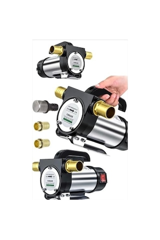 12v Kendinden Emişli Elektrikli Taşınabilir Yakıt Sıvı Yağ Aktarma Mazot Pompası Paslanmaz Gövdeli