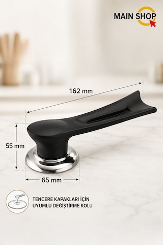 Mainshop 1 Adet Isıya Dayanıklı Dikey Tasarım Tencere Tava Kapağı Tutma Kolu M-1056