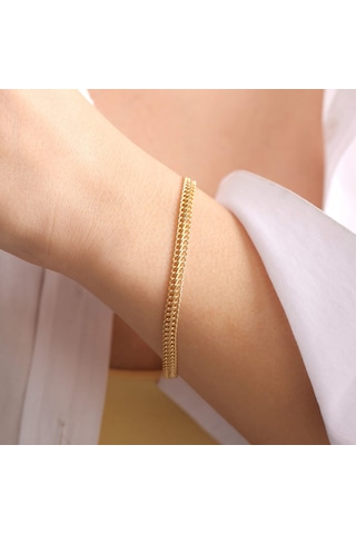 Altın Viyana Bileklik 14 Ayar Sarı Altın