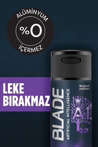 Blade Artificial Intelligence 2.0 Erkek Sprey Deodorant 6 x 150 ML