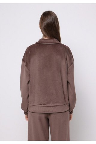 Colin's Colins Regular Fit Polo Yaka Nakışlı Kadın Kahverengi Sweatshirt Cl1076586 Q1.v2 Brw Kahverengi
