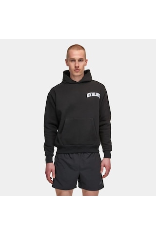 New Balance Siyah Erkek Hoodie Kapşonlu Sweatshirt Unh3350-bk Siyah