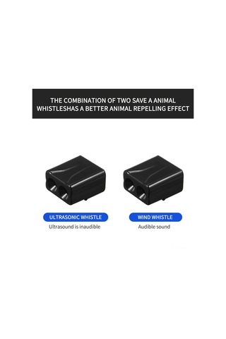 Honmex 2 Adet Otomobil Hayvan Uyarıcı Ultrasonik + Rüzgar Modeli - Tüm Araçlar İçin Vahşi Hayvan Engelleme Cihazı