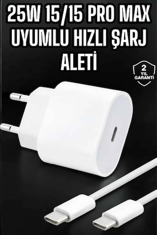 Güç Adaptörü Ve Kablosu Şarj Aleti 15/15 Pro Max Uyumlu Hızlı Şarj 17940507