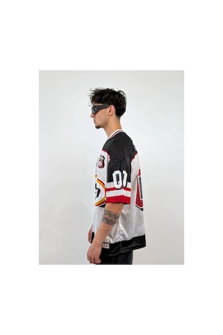 Zaee Tsuneo 00 Oversize Football Jearsy Forma Siyah / Beyaz