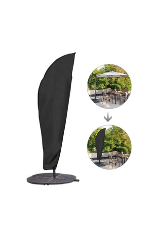 Padalink 280 Cm 210d Oxford Dokulu Gümüş Kaplama Semsiye Kılıfı - Yağmurlu, Tozlu, Güneşli Hava Koruyucu, Dış Mekan Muz Semsiyeleri İçin DiğER