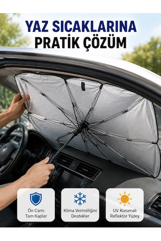Katlanabilir Oto Güneşlik Uv Koruma Ve Isı Yalıtımı Yeni Nesil Belirtilmemiş