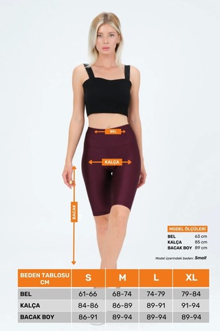 Enenstyle Fashıon Boutıque Yeni Sezon Özel Üretim Toparlayıcı Yüksek Bel Parlak Kumaş Iç Göstermeyen Dizüstü Spor Tayt Bordo