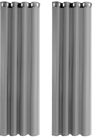 Teltree Gri Renkli İki Parça 132x183 Cm Tereylene Köprülenmiş Perde - Su Geçirmez, Güneş Engeli Ve Uv Koruyucu Özellikli Ev Ve Dış Mekan Kullanıma Uygun Gri