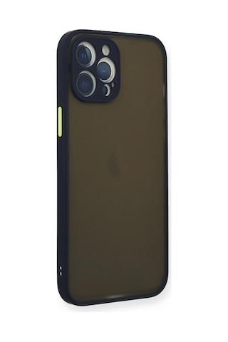 Apple Uyumlu iPhone 12 Pro Kılıf Montreal Silikon Kapak Lacivert/