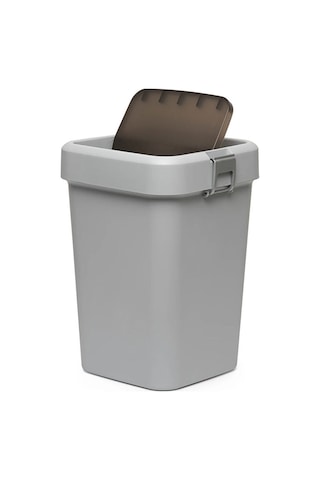 Koçtaş Comfort Kilitli Çöp Kovası 8 Litre Gri