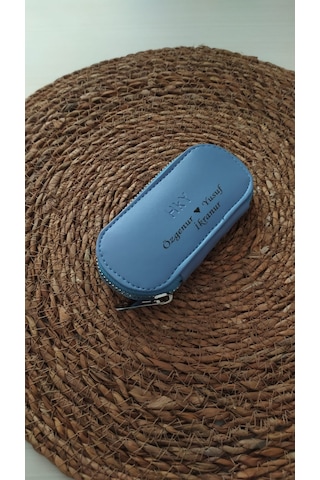 Hky Yüksek Kalite Unisex Anahtarlık Buz Mavisi + Çakmak