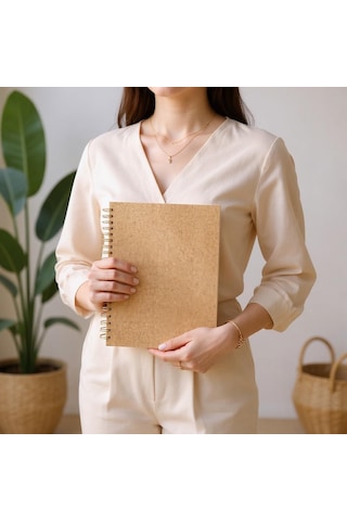 Çizgili Spiralli Not Defteri, A4 Boyut 21x29,7 Cm , 120 Yaprak 240 Sayfa , 90gr. Ivory Kağıt, Ofis İçin İdeal K Çok Renkli