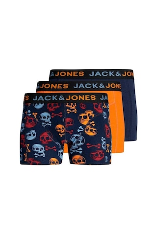 Jack & Jones Jacbone Skull Trunks 3 Pack Erkek Boxer-27733-Lacivert