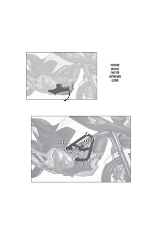 Givi Tn1111 Honda Nc 700 X-S Nc 750 X-S - Nc 750 X-S Dct 12-20 N11.555