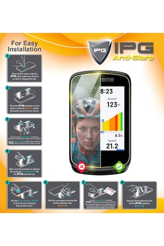 Magene C606 Smart Gps Bisiklet Bilgisayarı İçin Anti-glare Parlama Önleyici Ekran Koruyucu