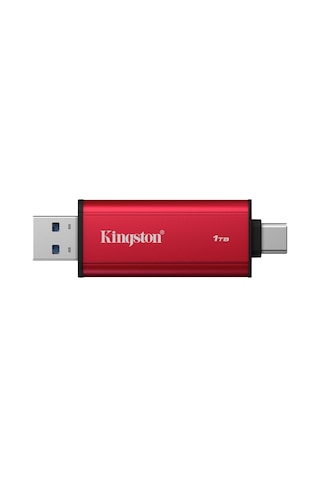 Kingston 1tb 1050/950mb/s Usb Gen 2.2 Type-c Mini Kırmızı Harici Taşınabilir Ssd Bellek Spsd/1tb