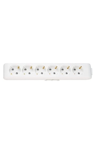 Multi-let 6lı Topraklı Ç.k Klemensli Priz Beyaz Diğer