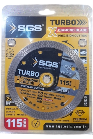 Sgs Turbo Elmas Hassas Kesici 115mm X 1.2mm Sgs2324