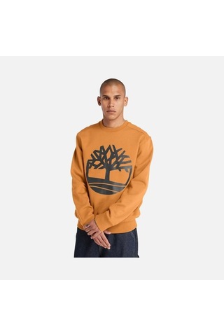 Timberland Tımberland Tree Logo Crew Neck Sweatshirt Tb0a2bj8p571-wheat Boot/black Koyu Sarı