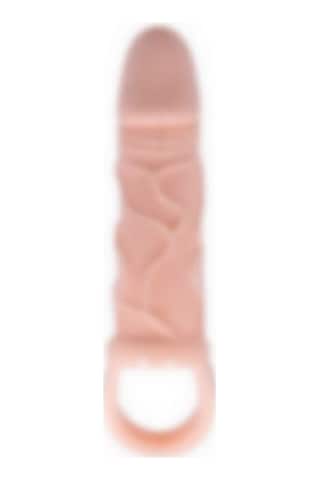 Morgece 3 Cm Dolgulu Titreşimli Damarlı Penis Kılıfı