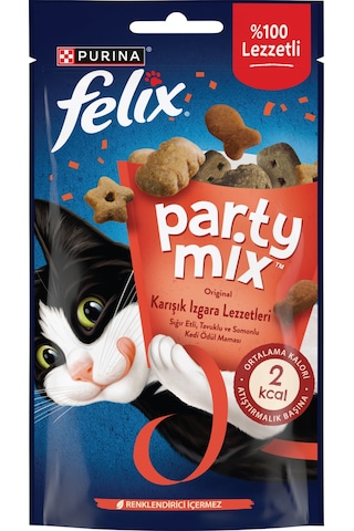 Felix Party Mix Karışık Izgara Lezzetleri Kedi Ödül Maması X8