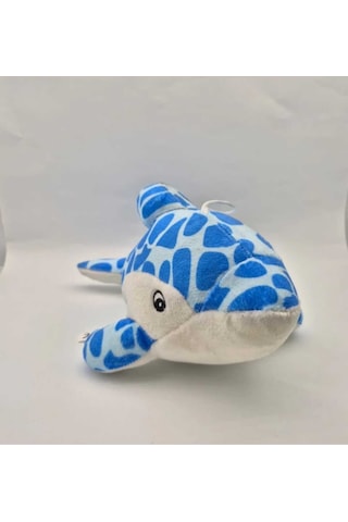 Sevimli Peluş Yunus Balığı 25 Cm Oyuncak Uyku Arkadaşı Hediyelik Dekorasyon Mavi