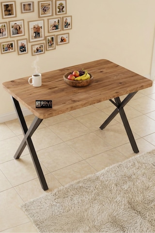 Reyo Falez 110x70 Cm Yemek Masası Modern Ahşap Görünümlü Mutfak Ofis Balkon Bahçe Kafe Masası Atlantik Çam 9830 Atlantik - Çam