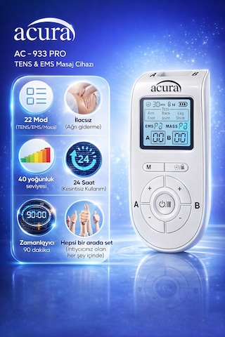 Çift Kanallı Tens Cihazı Pro Ac-933