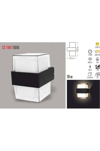 Cata Ct7047 12w Bora Led Bahçe Aplik