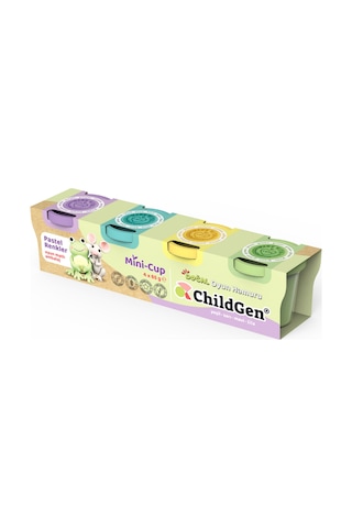 Doğal Oyun Hamuru - Mini-cup Kurbağa Ve Fare 4x65gr Pastel Renkler Çok  Renkli