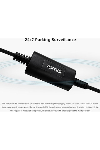 Tongxida Şamxı 70mai Park Denetim Kablosu