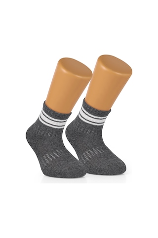 Ozzy Socks 8 Çift Pamuklu Bebek Çocuk Çizgili Soket Çorap Çok Renkli