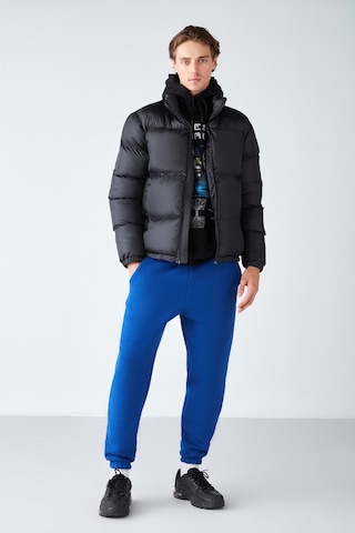 Insıde Erkek Regular Fit Yumuşacık Kumaşlı Beli Paçası Lastıkli Saks Mavi Eşofman Altı