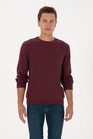 U.S. Polo Assn. Erkek Regular Fit Bisiklet Yaka Bordo Sweatshirt 50316390-VR177