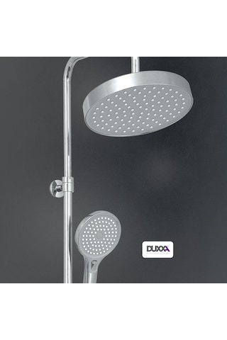 Duxxa Icon Termostatik Bataryalı Rain Duş Seti Krom Dtb.112 Krom