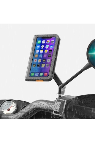 Motosiklet Ve Scooter İçin Dikiz Ayna Uyumlu Telefon Tutucu Pb08