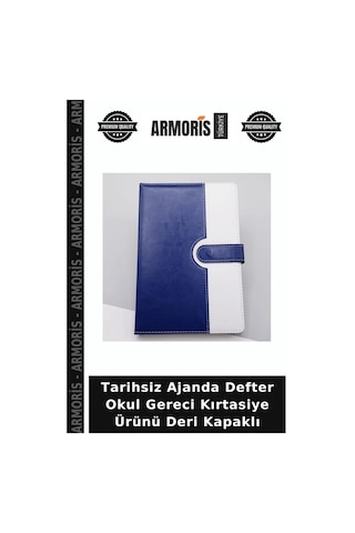 Tarihsiz Ajanda Defter Okul Gereci Kırtasiye Ürünü Deri Kapaklı Çok Renkli