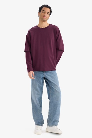 Defacto Boxy Fit Bisiklet Yaka Sırt Baskılı Sweatshirt G4352ax25wnbr171 Bordo-br171