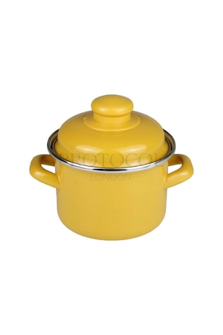 Protocol London Emaye Mini Derin Tencere Seti 12 Cm 900 ML